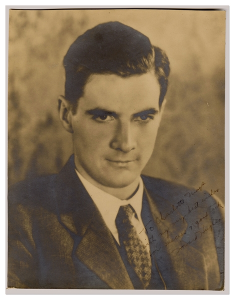 Large Howard Hughes Signed 10.5'' x 13.5'' Photo -- Rare Signed Photo by the Notoriously Reclusive Entrepreneur