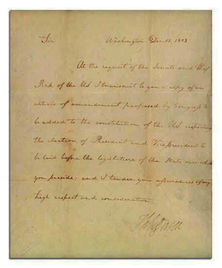 Thomas Jefferson Autograph