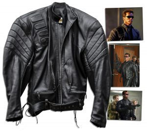 Terminator Costumes Arnold Schwarzenegger "Terminator 3: Rise of the Machines" Leather Jacket
