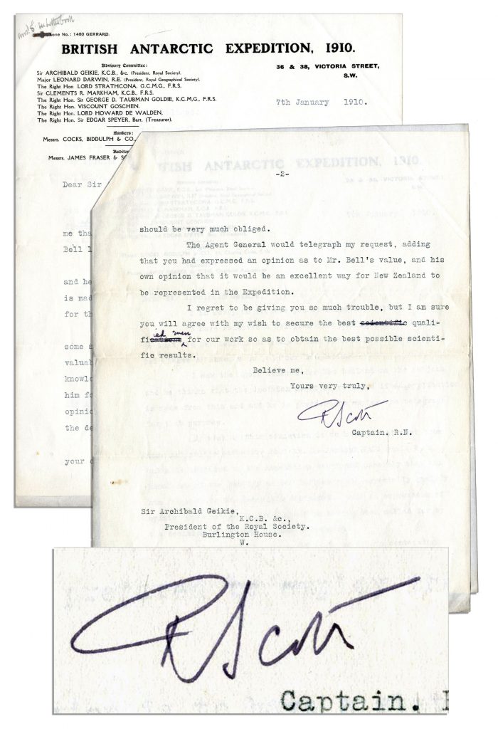 JH Speke autograph letter signed re Nile