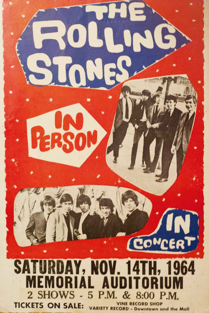 The Rolling Stones Concert Poster and Autographs Memorabilia Poster Slough 64 