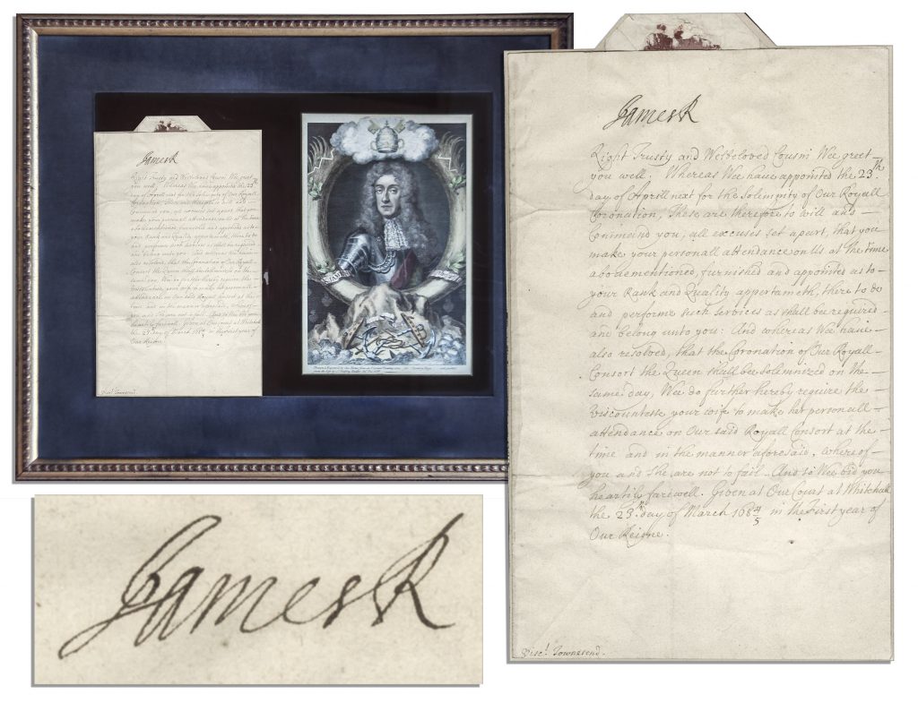 Samuel Pepys Signed Naval Document