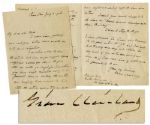 President Grover Cleveland Autograph Letter Signed -- ...I expect you would ideally like to have it: Honest American Marriage and Home Building...