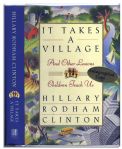 Hillary Rodham Clinton Signed ''It Takes a Village''