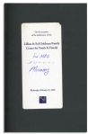 Hillary Rodham Clinton Signed ''It Takes a Village''