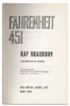 Ray Bradbury Signed First Edition of ''Fahrenheit 451'' -- Rare