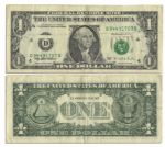 $1 Federal Reserve Error Note -- Series 1995, Cleveland -- Gutter Error to Front, Mainly Affecting City Seal