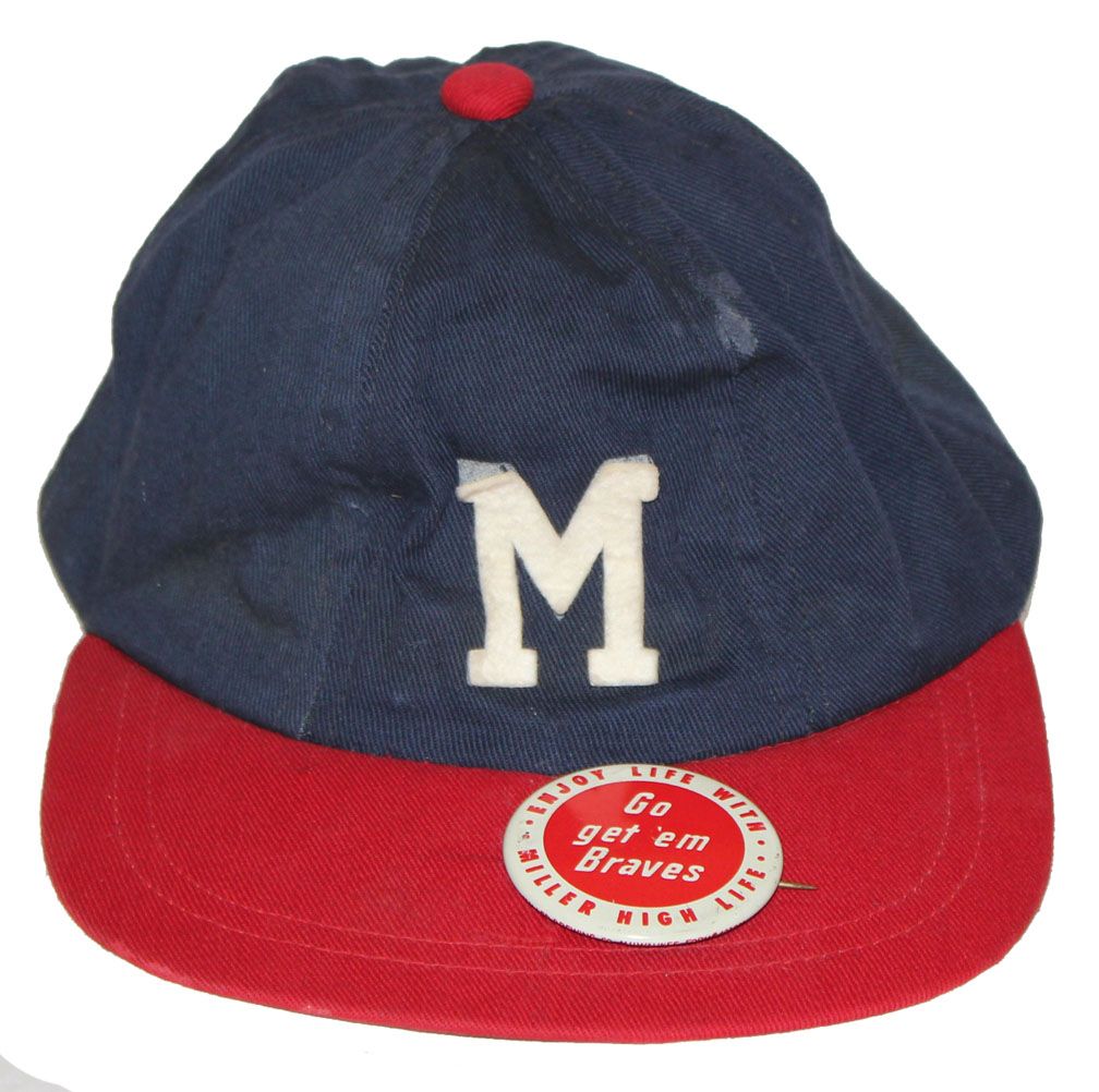 Item Detail - Vintage Milwaukee Braves Baseball Cap Circa 1954 -- With