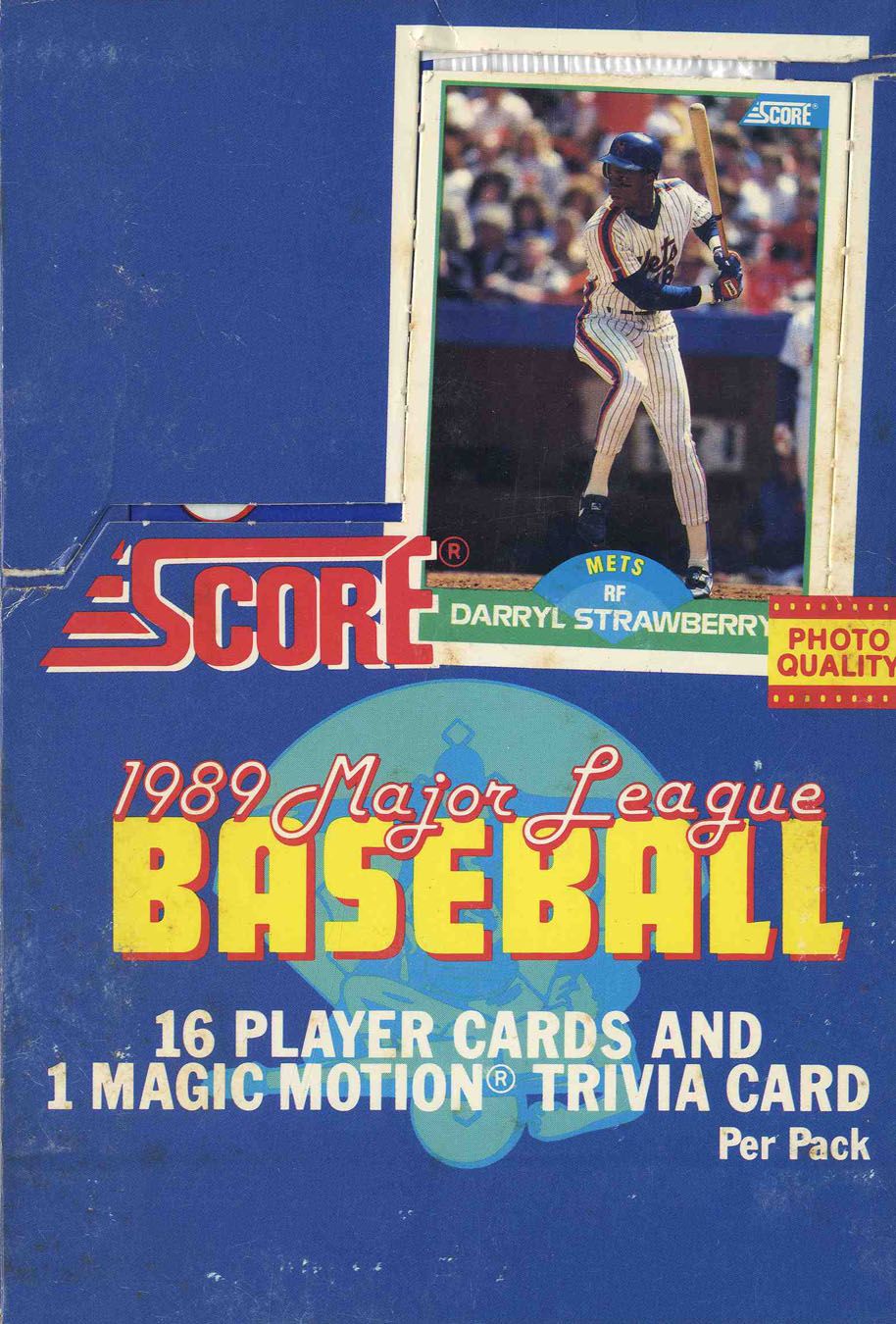 Item Detail - 1989 Score Baseball Card Box -- 36 Card Packs Total: 16 ...