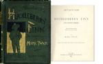 1885 First Edition of Mark Twains Groundbreaking Adventures of Huckleberry Finn -- All First Edition Points Present
