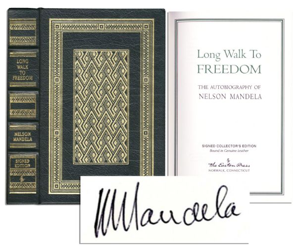 Pristine Nelson Mandela Signed Autobiography -- ''Long Walk to Freedom''