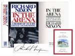 Richard Nixon Signed Memoir In The Arena