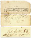 John Jacob Astor Signed Real Estate Document -- 1829