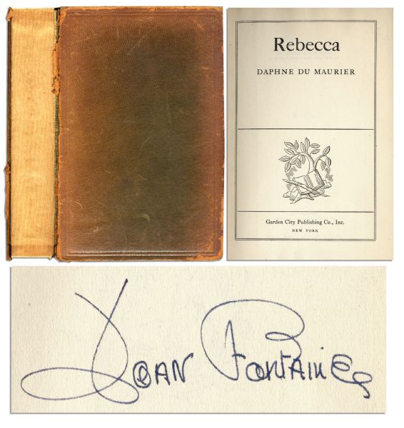 Joan Fontaine Signed Copy of ''Rebecca''