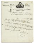 French Revolutionary General Etienne Eustache Bruix Autograph Letter Signed -- Signed in 1798, the Year Before His Infamous Cruise of Bruix