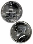 1976 Half Dollar Kennedy Error Coin -- Struck 10% Off-Center