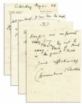 Clementine Churchill Autograph Letter Signed to Her Husbands Secretary -- ...Nervous Exhaustion cannot be hurried...You have done so much for Mr. Churchill and he is so sad you are ill...