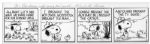Charles Schulz Hand-Drawn Peanuts Four-Panel Strip -- Snoopy as Scout Master Takes Woodstock & Friends Camping