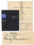 Harry Truman Signed Presidential Memoir Year of Decisions