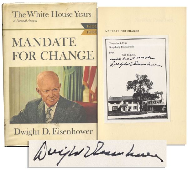 Dwight D. Eisenhower Signed Memoir, ''The White House Years''