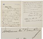 Rare William McKinley Autograph Letter Signed as President -- Written on Behalf of His Wife, Ida, Who Was Ill at the Time