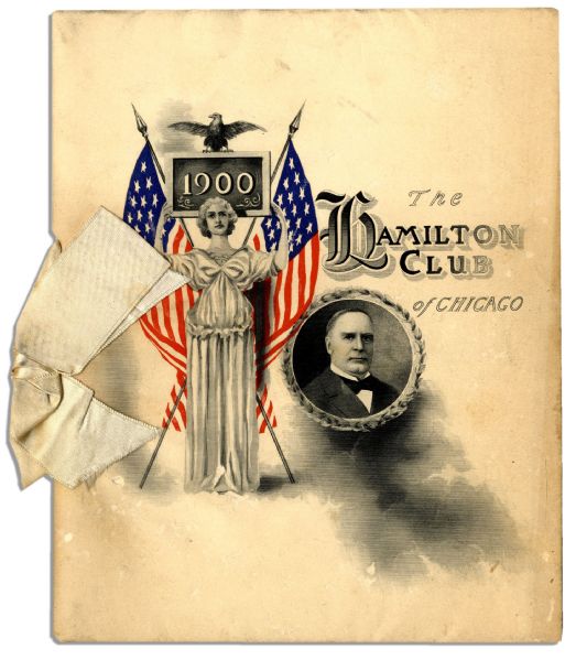 William McKinley 1900 Presidential Campaign Program -- 16pp. Booklet Measures 5.75'' x 7.25'' -- Very Good