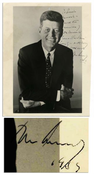 John F. Kennedy 8'' x 10'' Signed Photo as U.S. Senator -- Year Before He Was Elected President -- With PSA/DNA COA