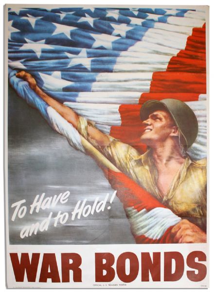1944 U.S. Treasury War Bonds Poster by Vic Guinnell -- Iconic World War II Image