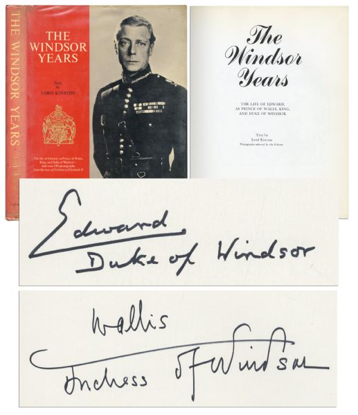 Edward VIII and Wallis Simpson Signed ''The Windsor Years / The Life of Edward''
