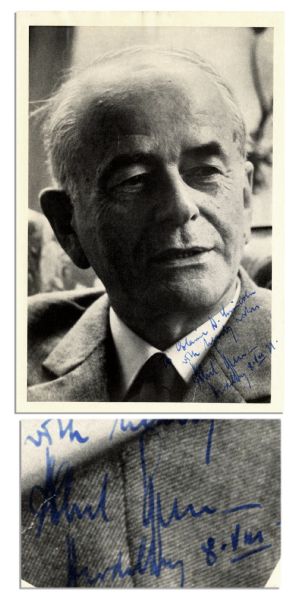 Albert Speer Very Rare 5.75'' x 8.5'' Signed Photo