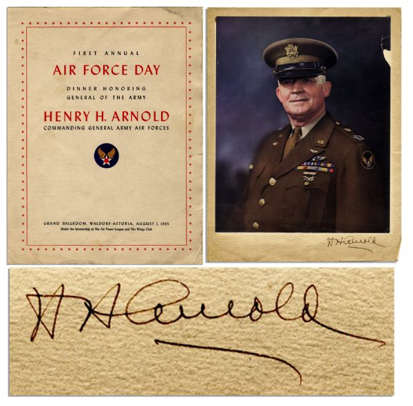 WWII General Henry ''Hap'' Arnold Signed Honorary Program With Photo