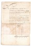 French King Louis XV Signed Document -- the King Whose Reign Begun the End of the French Monarchy