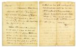 Declaration Signer George Clymer Autograph Letter Signed Regarding a Slave Exchange -- ...Captain Litle proposed...to exchange his black girl registered in Penna for Judy... -- 1768
