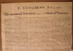 Exceptionally Beautiful Force 1843 Copper Plate Engraving of the Declaration