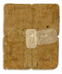 Declaration of Independence Signer John Morton Colonial Currency Signed -- 1772