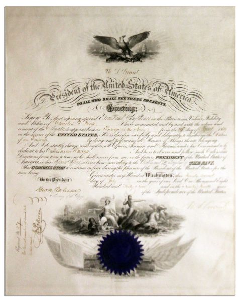 Ulysses S. Grant Military Document Signed as President
