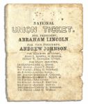 Lincoln-Johnson Indiana Election Ticket