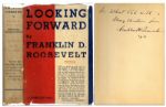 Franklin D. Roosevelt Signed Presentation Copy of His First Book, Looking Forward -- Given to His Executive Staff at His First White House Christmas Party
