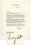 Dwight Eisenhower WWII Letter Signed on Battle of the Bulge -- ...the German, in typical fashion, gambled...to get back the initiative on this front. He lost -- just as he was sure to lose...