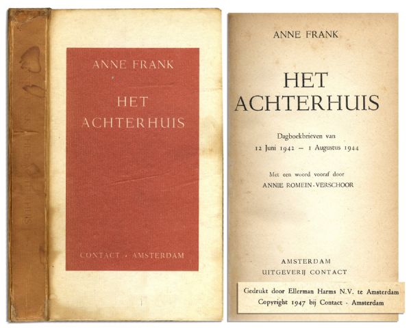 True First Edition, First Printing of ''The Diary of Anne Frank''