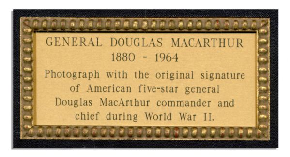 Attractive General Douglas MacArthur 8'' x 10'' Signed Photo