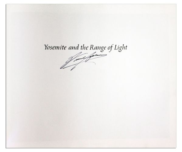 Ansel Adams Signed First Edition of His Majestic Work, ''Yosemite and the Range of Light''