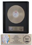Eric Clapton RIAA Gold Record Award for 1970 Album LAYLA and other assorted love songs
