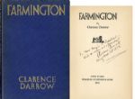 Clarence Darrow Signed Book -- Farmington Contains the Childhood Reminiscences of the Defense Attorney Famed for The Scopes Trial