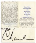Charles Tex Watson Letter from Prison -- ...We are called as Christians to pluck others out of the garbage fire of life! -- 1979