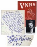 Senior High School Yearbook Signed by Robert Redford -- Also Features Images of Classmate Don Drysdale