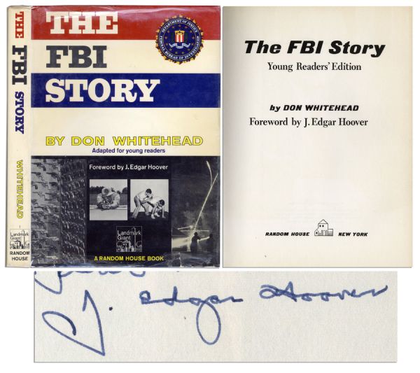 J. Edgar Hoover Signed Copy of ''The FBI Story''