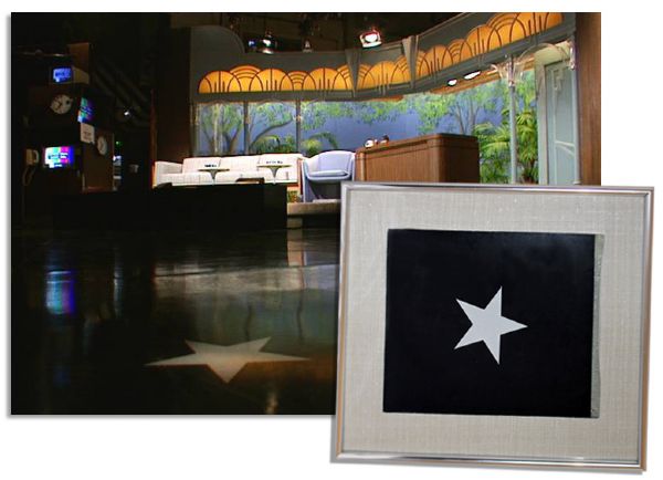 Johnny Carson Mark from ''The Tonight Show'' Set -- Outstanding Piece of Television History