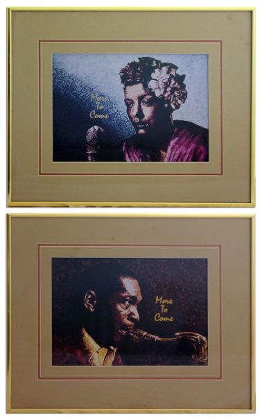 Bumper Art From ''The Tonight Show Starring Johnny Carson'' -- ''More to Come'' Artwork of Ella Fitzgerald and John Coltrane