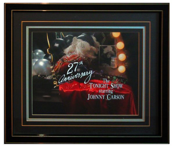 ''The Tonight Show Starring Johnny Carson'' Graphic -- ''27th Anniversary'' Artwork